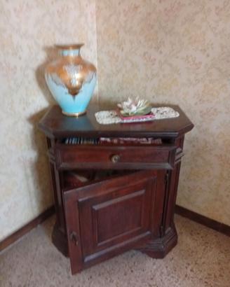 MOBILE VERO LEGNO LUCIDO CON CASSETTO E SPORTELLO
