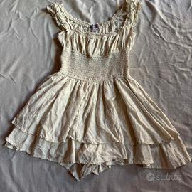 Urban Outfitters Abito Donna Bianco e Crema