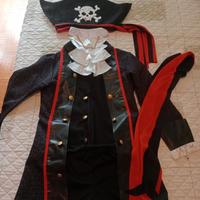 Vestito da pirata bambino 8-10 completo 