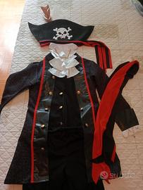 Vestito da pirata bambino 8-10 completo 