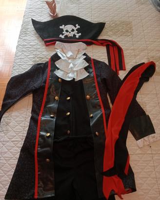 Vestito da pirata bambino 8-10 completo 