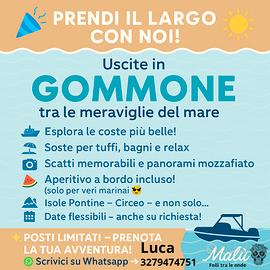 Uscita in gommone
