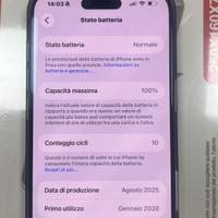 IPHONE 17air 256gb 40GG DI VITA - GARANZIA