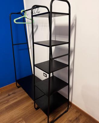 Guardaroba aperto VASAGLE COLTEN nero