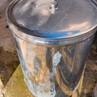 contenitore olio in acciaio inox 200 litri