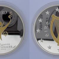 IRLANDA 10 EURO ARGENTO OLIMPIADI COPPA DEL MONDO