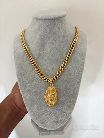 Collana cubana placcata oro 18k