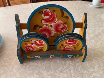 Sotto bicchieri legno