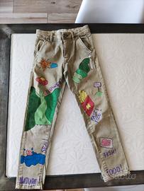 pantaloni bimbo 6/7 anni 