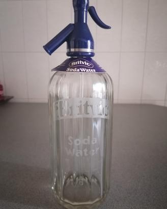 Britvic soda water seltz sifone vintage vetro