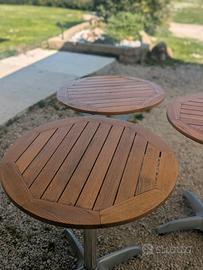 Tavolini da esterno in teak – pronti all’uso, 