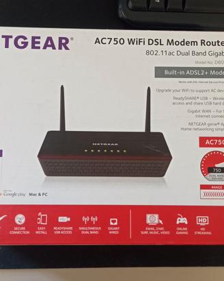 WiFi Modem Router Netgear AC750 750 Mbps
