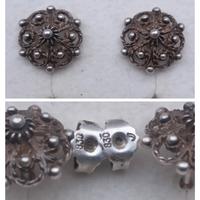 Argento Orecchini Filigrana Sarda Primi del 1900