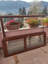 porta finestra doppia anta con telaio 