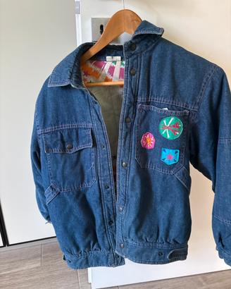 Giacca jeans bimbo imbottita