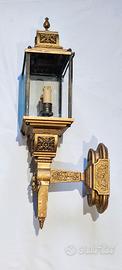 Rara lanterna in stile Impero patina oro zecchino