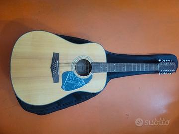 CHITARRA ACUSTICA 12 CORDE IBANEZ PIU CUSTODIA 