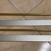 2 pali tenda a vetro e barra contrappeso 30cm cad