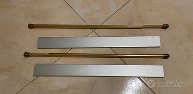 2 pali tenda a vetro e barra contrappeso 30cm cad