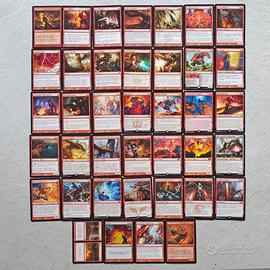 MTG Magic lotto carte rosse