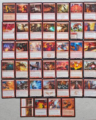 MTG Magic lotto carte rosse