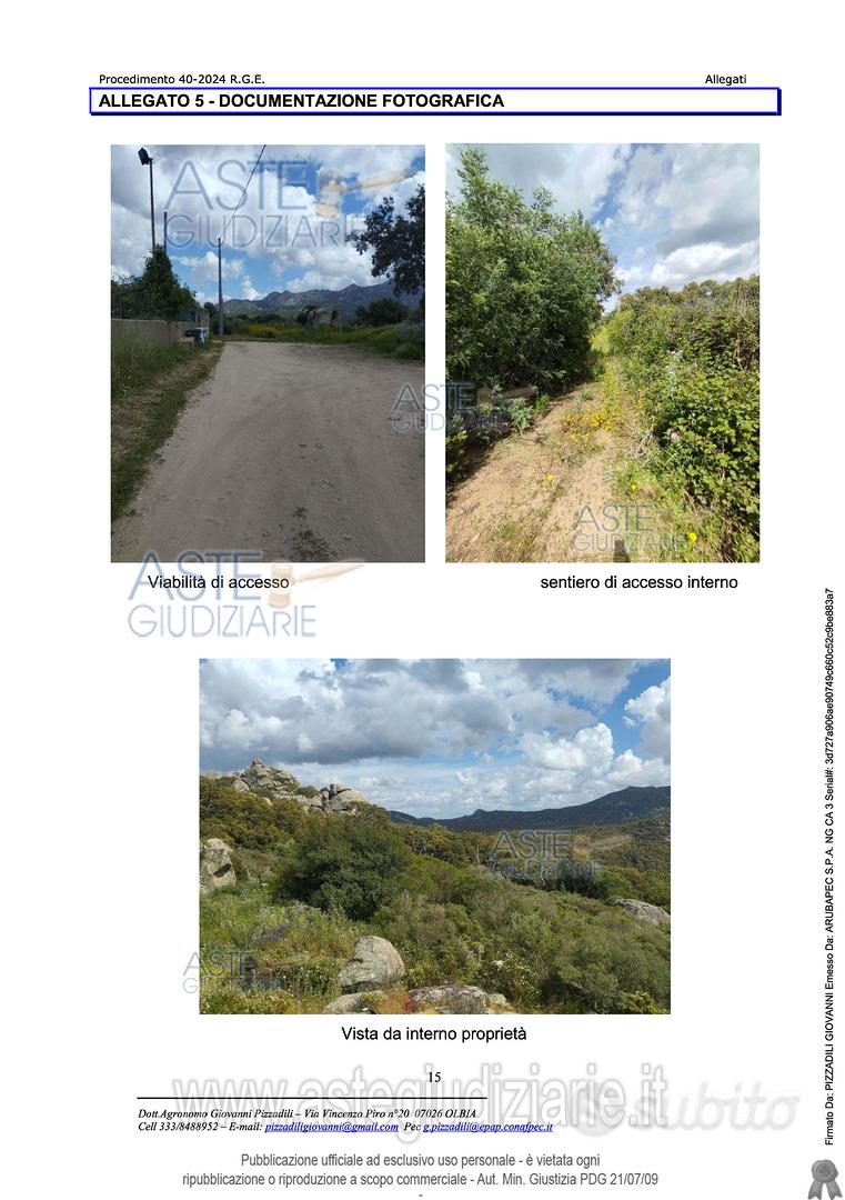 Terreno Agricolo Calangianus [A4344492] - Vista 2