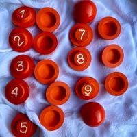 5 Set Palline vintage estrazione sorteggio