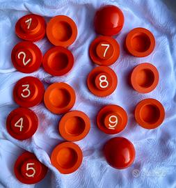 5 Set Palline vintage estrazione sorteggio