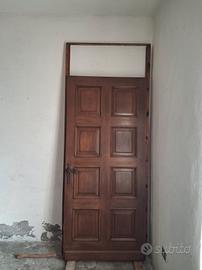 portone in legno massello 