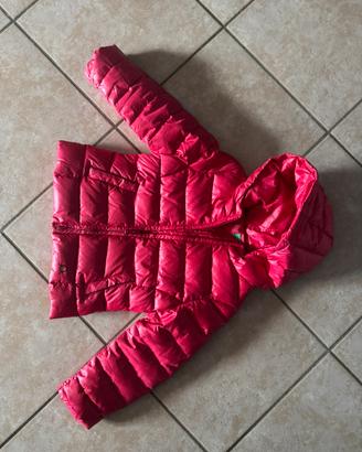 Piumino 100 grammi bambina 4/5 anni rosso/fuxia