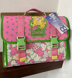 Cartella vintage Barbie nuova con cartellino