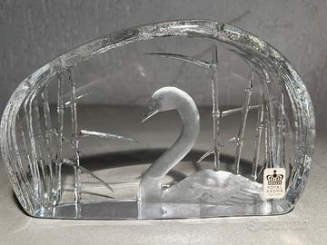 Scultura cristallo cigno Royal Krona