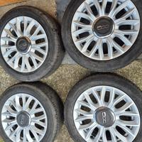 cerchi 15 fiat 500 con gomme estive 