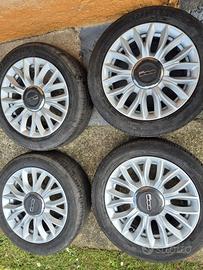 cerchi 15 fiat 500 con gomme estive 