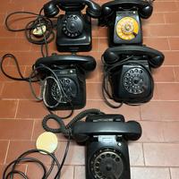 Telefoni Siemens a disco in bachelite nera