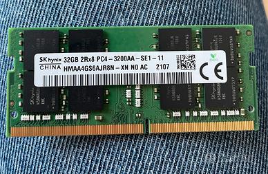 Ram ddr4 32gb 3200AA notebook