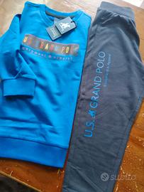 Tuta bimbo 5 anni  blu cotone garzato