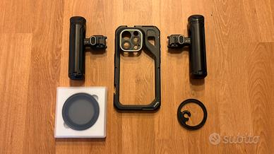 Cage Smallrig + Filtro ND regolabile iPhone 15 pro