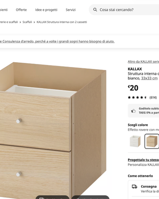 cassetti kallax ikea