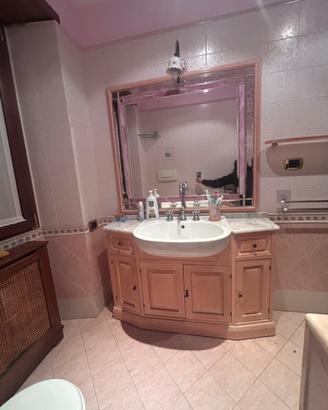 Mobile bagno completo legno marmo sanitari