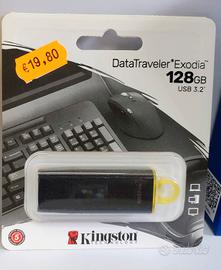 Chiavetta USB  Kingston 128 GB - NUOVA E SIGILLATA
