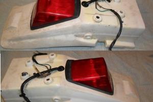 Kawasaki  KLR 600  lotto pezzi con difetti