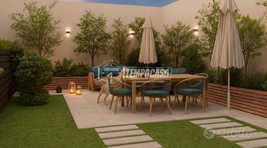 4 LOCALI COMPLETAMENTE RISTRUTTURATO CON GIARDINO