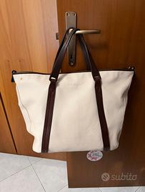 Maxi Tote Salvatore Ferragamo in Pelle Bicolore