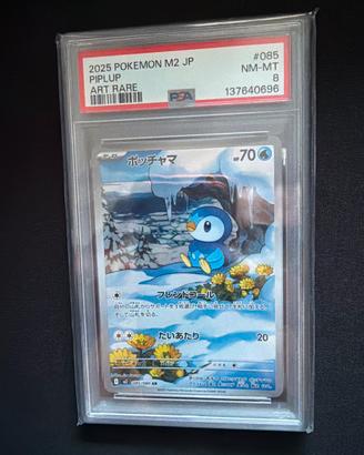 Piplup AR 085/080 – PSA 8 NM-MT - Giapponese