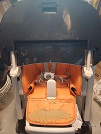 Seggiolone Peg Perego arancione-bianco