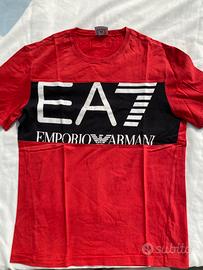 t-shirt uomo taglia M rossa/nera Emporio Armani