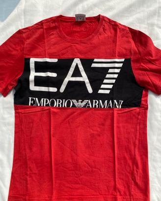 t-shirt uomo taglia M rossa/nera Emporio Armani