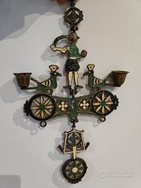 portacandele Greco ortodosso in ottone 