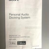 Sony RDP-X50iP  / audio